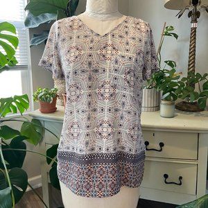 Patterned Dress Shirt - Maurices - Small